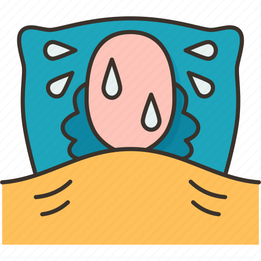 Sweat, night, hiv, infection, symptom icon - Download on Iconfinder