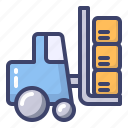 forklift, logistic, vehicle, cargo, warehouse