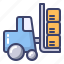 forklift, logistic, vehicle, cargo, warehouse 