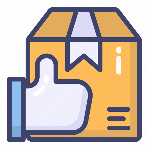 Good, thumb, up, box, delivery, package icon - Download on Iconfinder