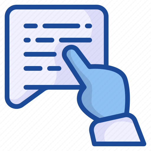 Click, hand, message, email, chat, mail icon - Download on Iconfinder