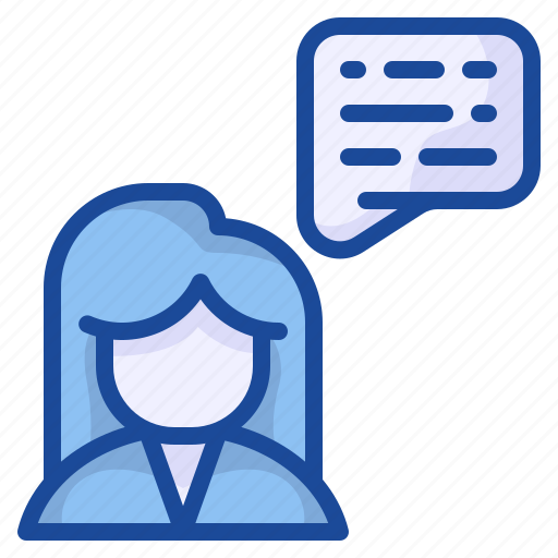 Customer, service, female, avatar, message, email, chat icon - Download on Iconfinder