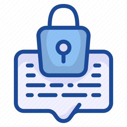 Lock, protect, private, message, email, chat, mail icon - Download on Iconfinder