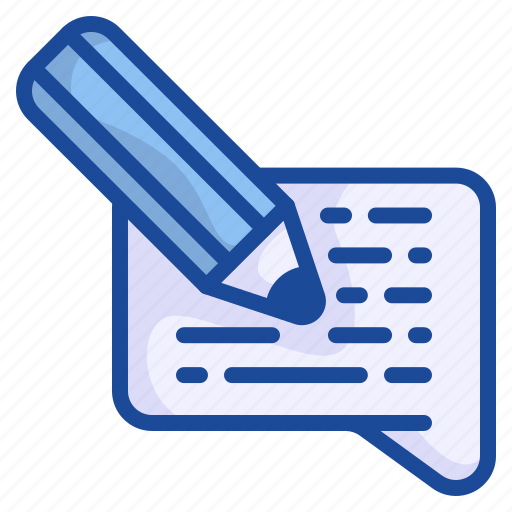 Write, pencil, typing, message, email, chat, mail icon - Download on Iconfinder