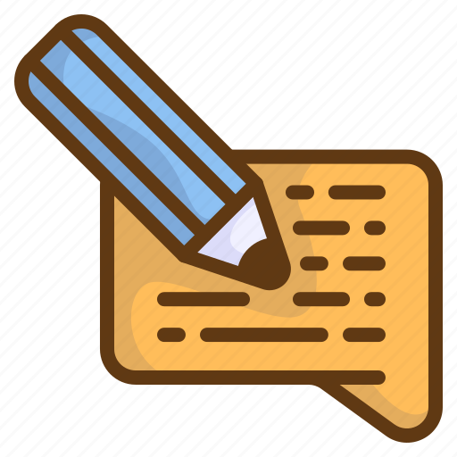 Write, pencil, typing, message, email, chat, mail icon - Download on Iconfinder