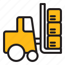 forklift, logistic, vehicle, cargo, warehouse
