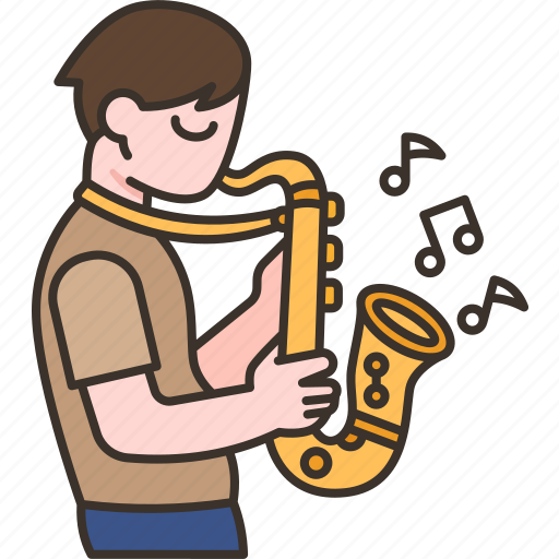 Saxophone, musician, jazz, music, artist icon - Download on Iconfinder