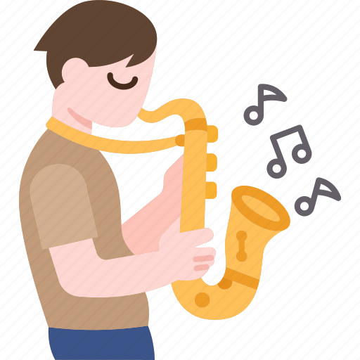 Saxophone, musician, jazz, music, artist icon - Download on Iconfinder