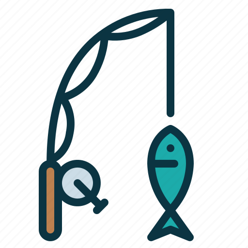 Rod, fishing, fisherman, hobby, fish icon - Download on Iconfinder