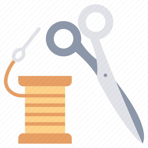 Craft, fashion, needle, scissors, sewing, tailor, thread icon - Download on Iconfinder