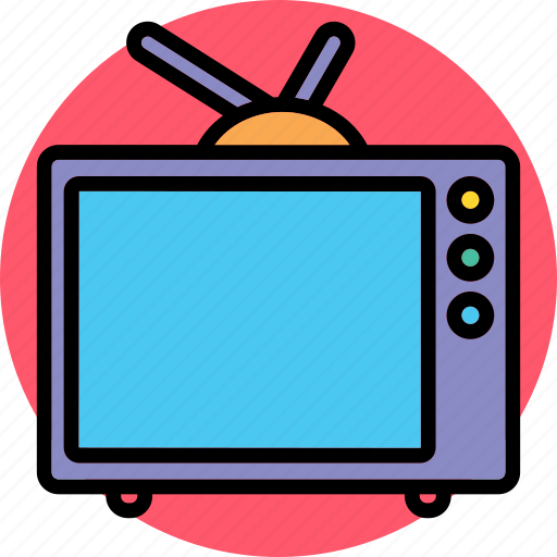 Tv, television, entertainment, telly, tv show, watch tv icon - Download on Iconfinder