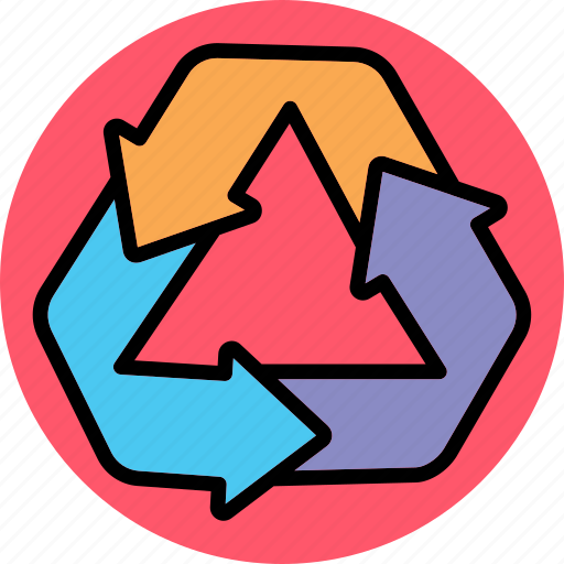 Recycle, update, recycling, duotone, recycled art, reduce, reuse icon - Download on Iconfinder