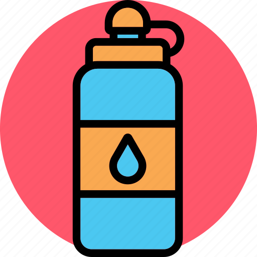 Water bottle, beverage, hydration, plastic bottle, liquid, mineral water icon - Download on Iconfinder