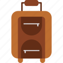 travel bag, baggage, luggage, portmanteau, suitcase, valise, briefcase