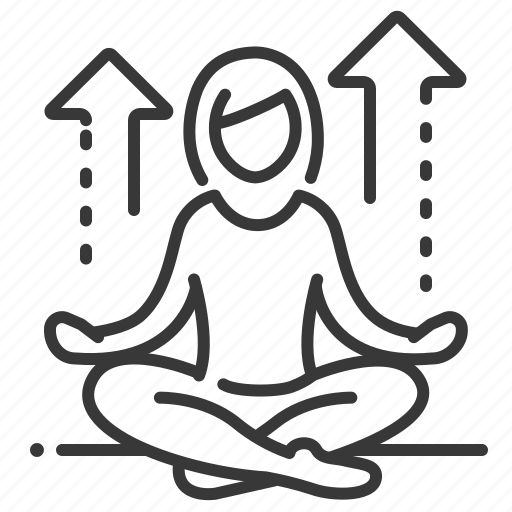 Yoga, meditating, relaxation, mindfulness icon - Download on Iconfinder