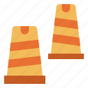 cone, security, signaling, traffic