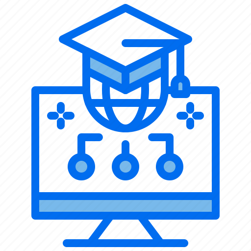 Computer, education, global, graduate, learning icon - Download on Iconfinder