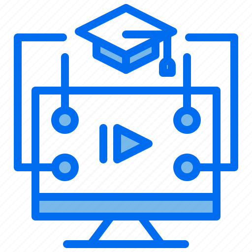 Computer, course, graduate, learning, route icon - Download on Iconfinder