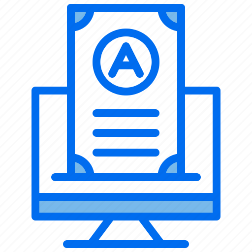 Archievement, certificate, computer, grade, learning icon - Download on Iconfinder