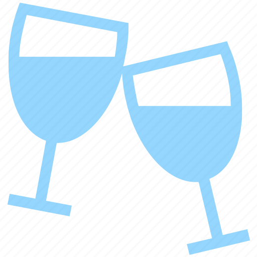 Alcohol, champaign, cheers, drink, glasses, toast, wine icon - Download on Iconfinder