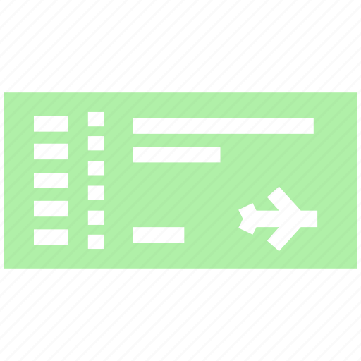 Air ticket, aircraft, airplane, holiday, plane ticket, ticket, travel icon - Download on Iconfinder