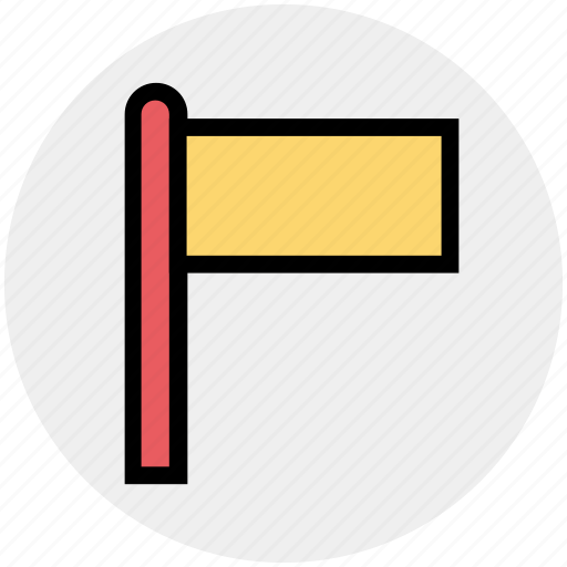 Banner, blank, flag, location, location flag, sign, warning icon - Download on Iconfinder