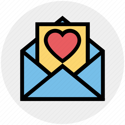 Envelope, heart, letter, love, romantic, valentine icon - Download on Iconfinder