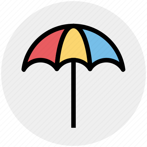 Beach, beach umbrella, holiday, summer, sun umbrella, weather icon - Download on Iconfinder