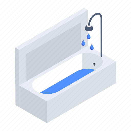 Shower tub, bathtub, tub, jacuzzi tub, water tub icon - Download on Iconfinder