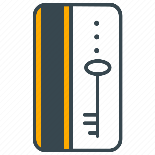 Key, card, holiday, hotel, lock, security icon - Download on Iconfinder