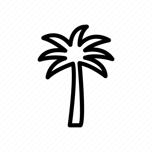 Beach, holiday, nature, palm, tree icon - Download on Iconfinder