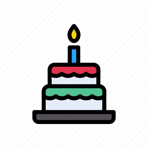 Birthday, cake, candle, party, sweets icon - Download on Iconfinder
