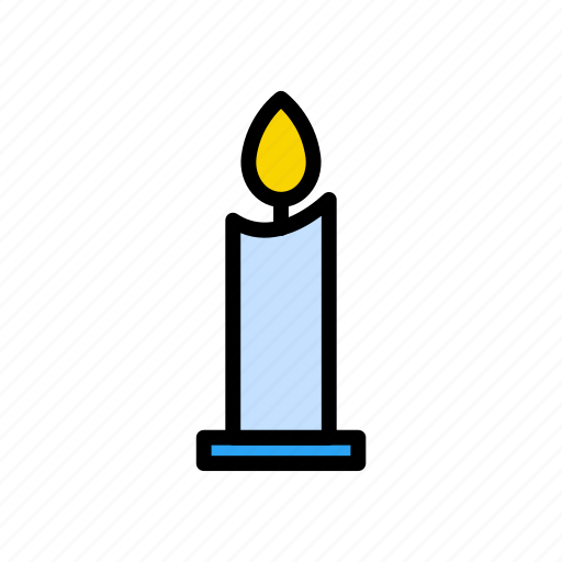 Candle, decoration, flame, light, party icon - Download on Iconfinder