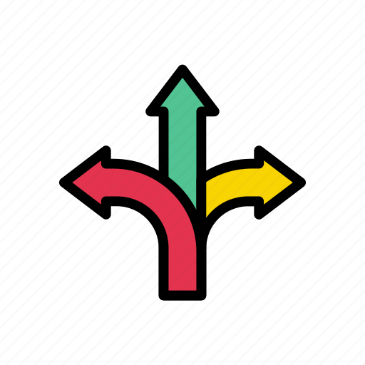 Arrow, direction, pointer, road, sign icon - Download on Iconfinder