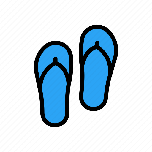 Flipflop, footwear, holiday, sandal, slipper icon - Download on Iconfinder