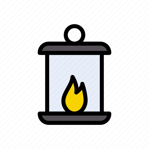 Decoration, fire, lamp, lantern, light icon - Download on Iconfinder