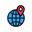 global, location, map, pin, pointer