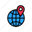 global, location, map, pin, pointer 