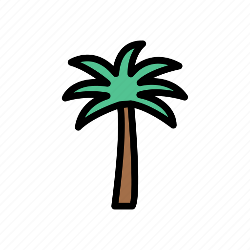 Beach, holiday, nature, palm, tree icon - Download on Iconfinder