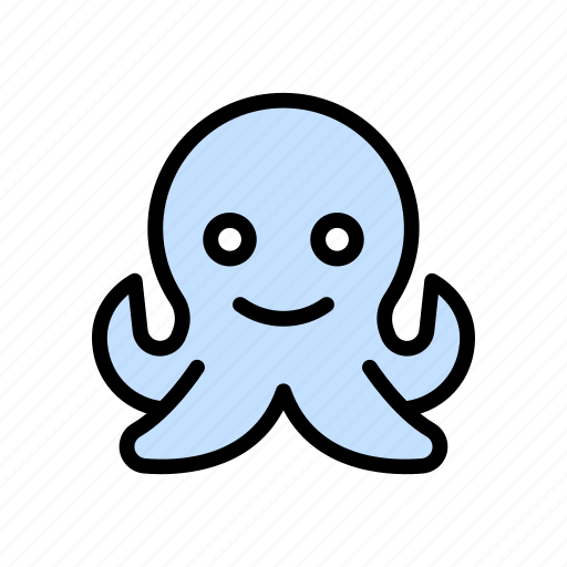 Holiday, octopus, pouple, seafood, vacation icon - Download on Iconfinder