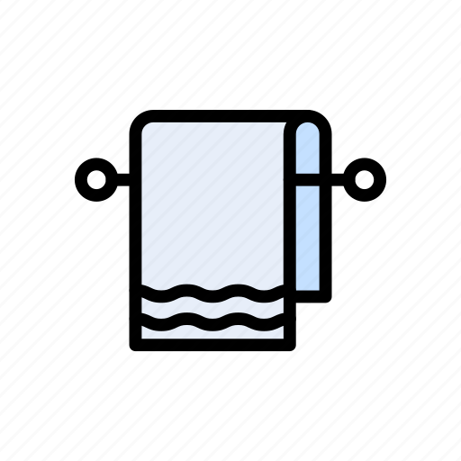 Bath, cleaning, dry, towel, washroom icon - Download on Iconfinder