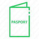 pasport, holiday, travel, green, ui, web