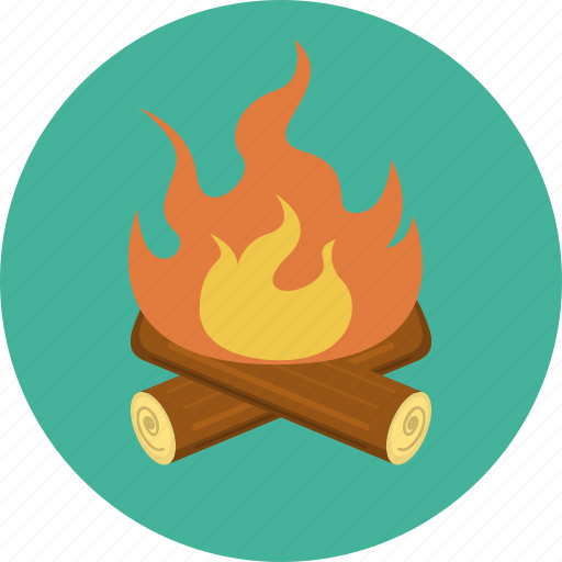Camp fire, fire, burn, wood icon - Download on Iconfinder