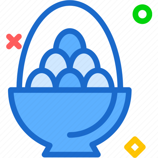 Bucket, easter, eggs, paint, red icon - Download on Iconfinder