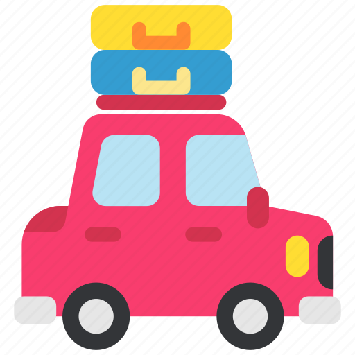 Auto, car, holiday, luggage, tourism, transport, travel icon - Download on Iconfinder