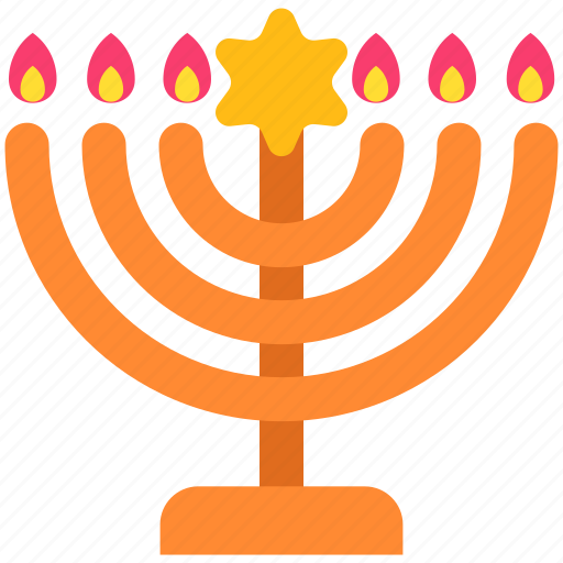 Candles, celebration, decoration, hanukkah, holiday, jaw, religion icon - Download on Iconfinder