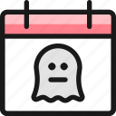 halloween, calendar, ghost