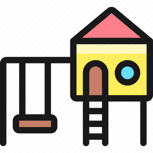 Family, outdoors, playhouse, swing icon - Download on Iconfinder