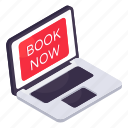 book now, online booking, internet booking, booking app, ticket booking