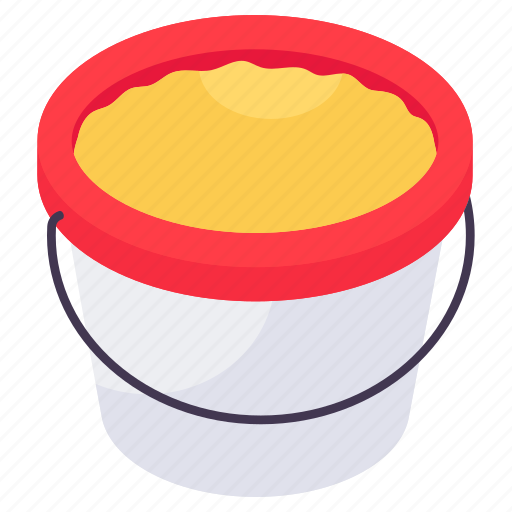Sand basket, sand bucket, sand pail, mud pail, accessory icon - Download on Iconfinder
